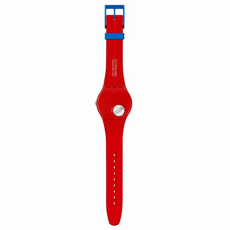 Swatch THE SIMPSONS COLLECTION WONDROUS WINTER WONDERLAND Watch SUOZ361