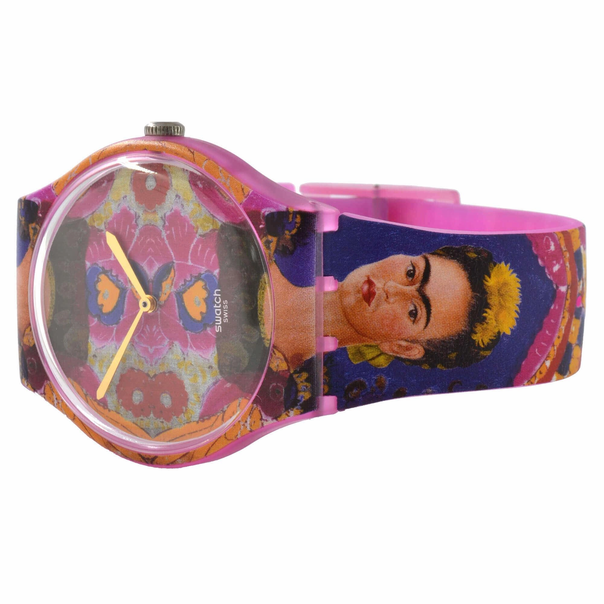 Swatch Unisex Quartz Watch - Centre Pompidou The Frame Silicone Strap | SUOZ341