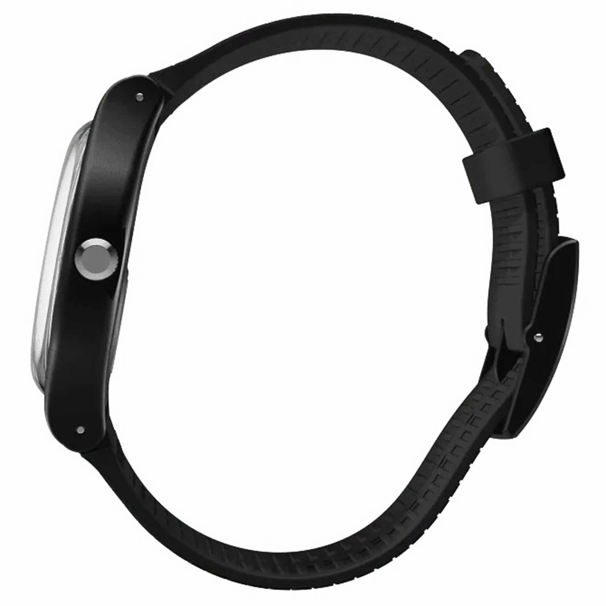 Swatch Unisex Quartz Watch - The X-Vibe XX-Rated Black Silicone Strap | SUOB402