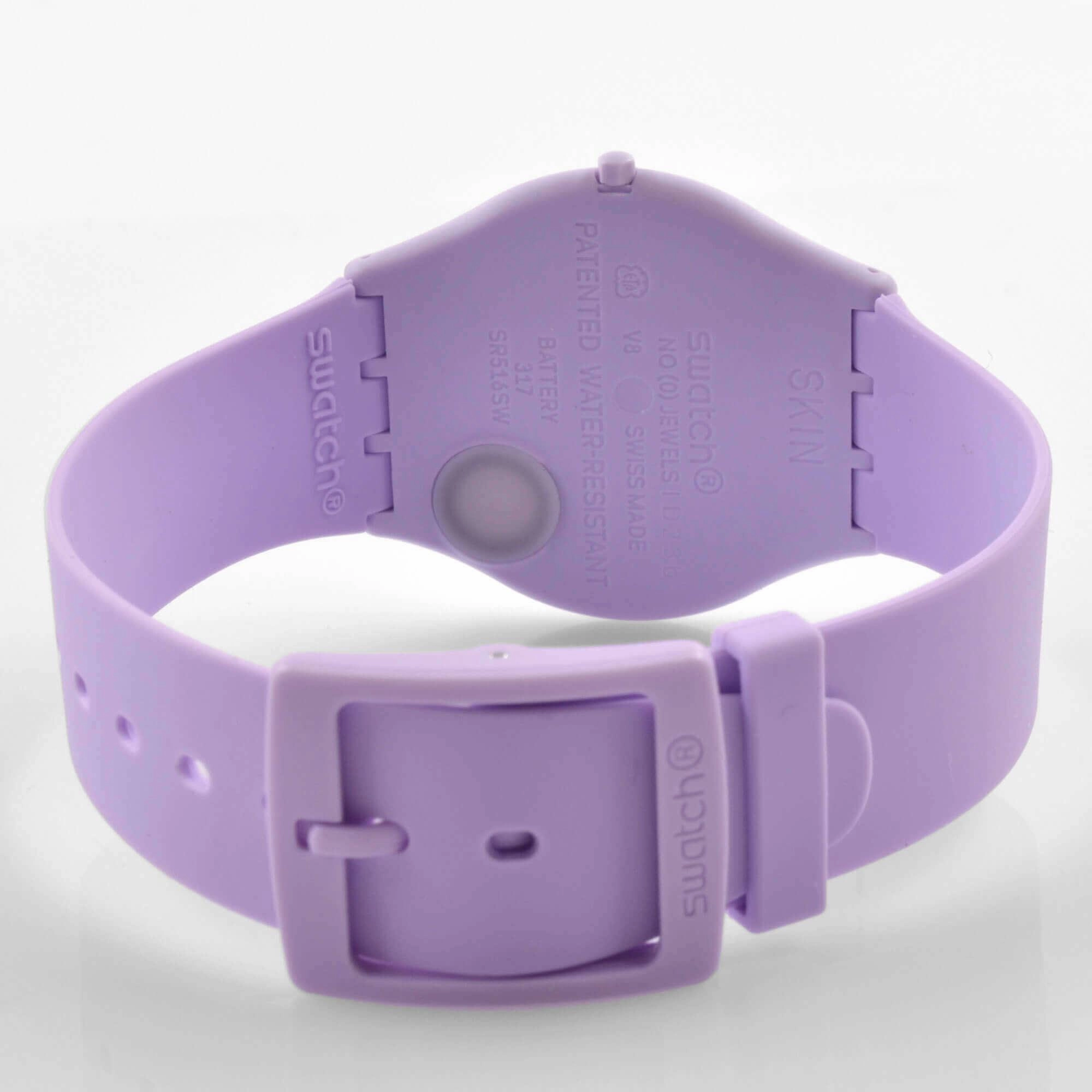 Swatch Unisex Watch - The May Collection La La Lila Purple Dial Quartz | SS08V107
