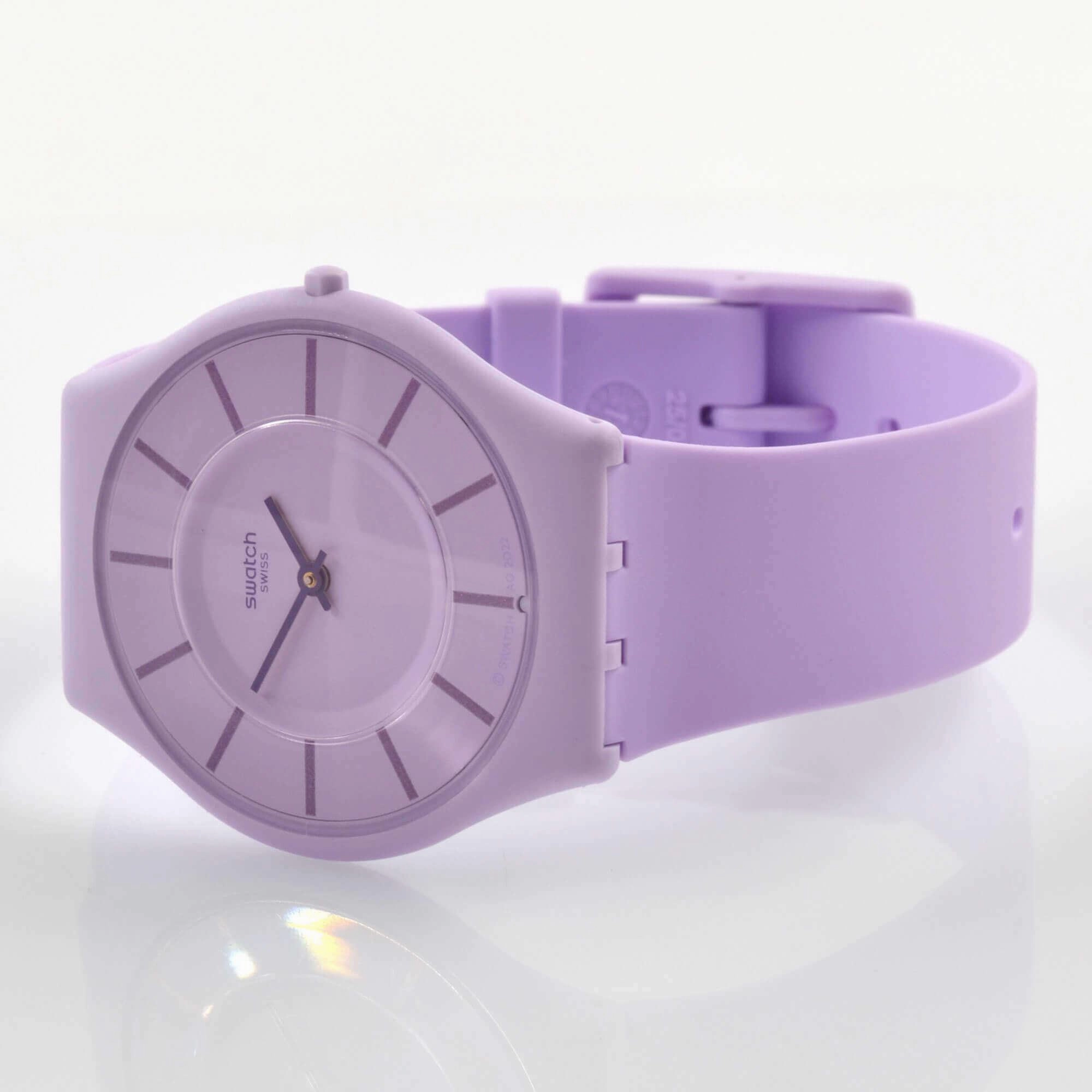 Swatch Unisex Watch - The May Collection La La Lila Purple Dial Quartz | SS08V107