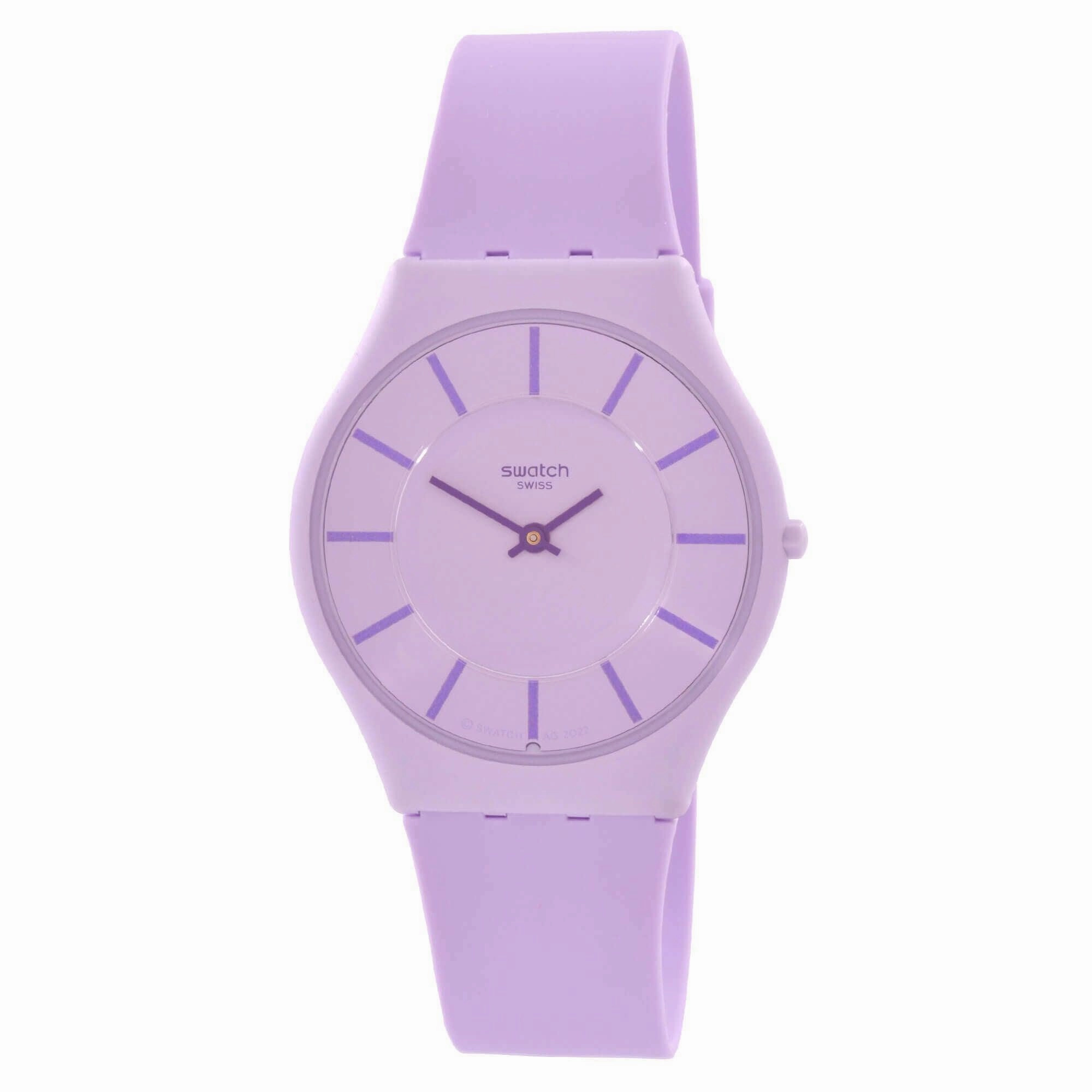 Swatch Unisex Watch - The May Collection La La Lila Purple Dial Quartz | SS08V107