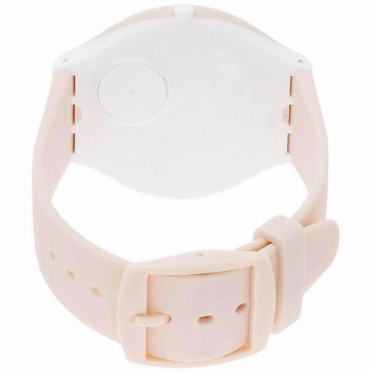 Swatch Women's Strap Watch - Mother's Day Skinskin Swiss Rose Gold Dial | SVUT100