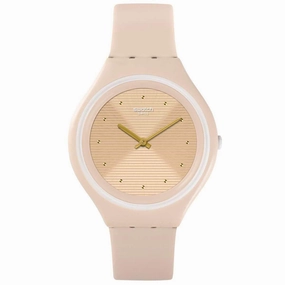 Swatch Women's Strap Watch - Mother's Day Skinskin Swiss Rose Gold Dial | SVUT100