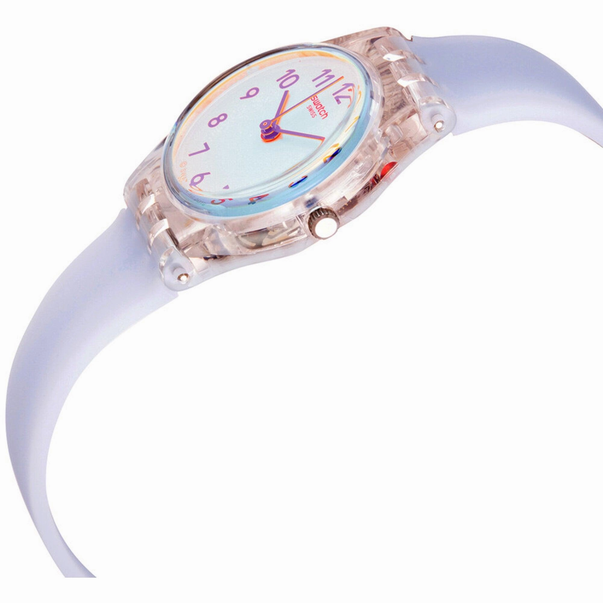 Swatch Women's Watch - Swatch Essentials Casual Blue Silicone Rubber Strap | LK396