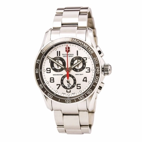 Swiss Army 241445 Men's Chrono Classic XLS Silver Dial Stainless Steel Bracelet Watch
