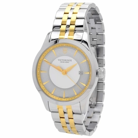 Swiss Army Men's Two Tone Bracelet Watch - Alliance Quartz Silver Dial | 241803