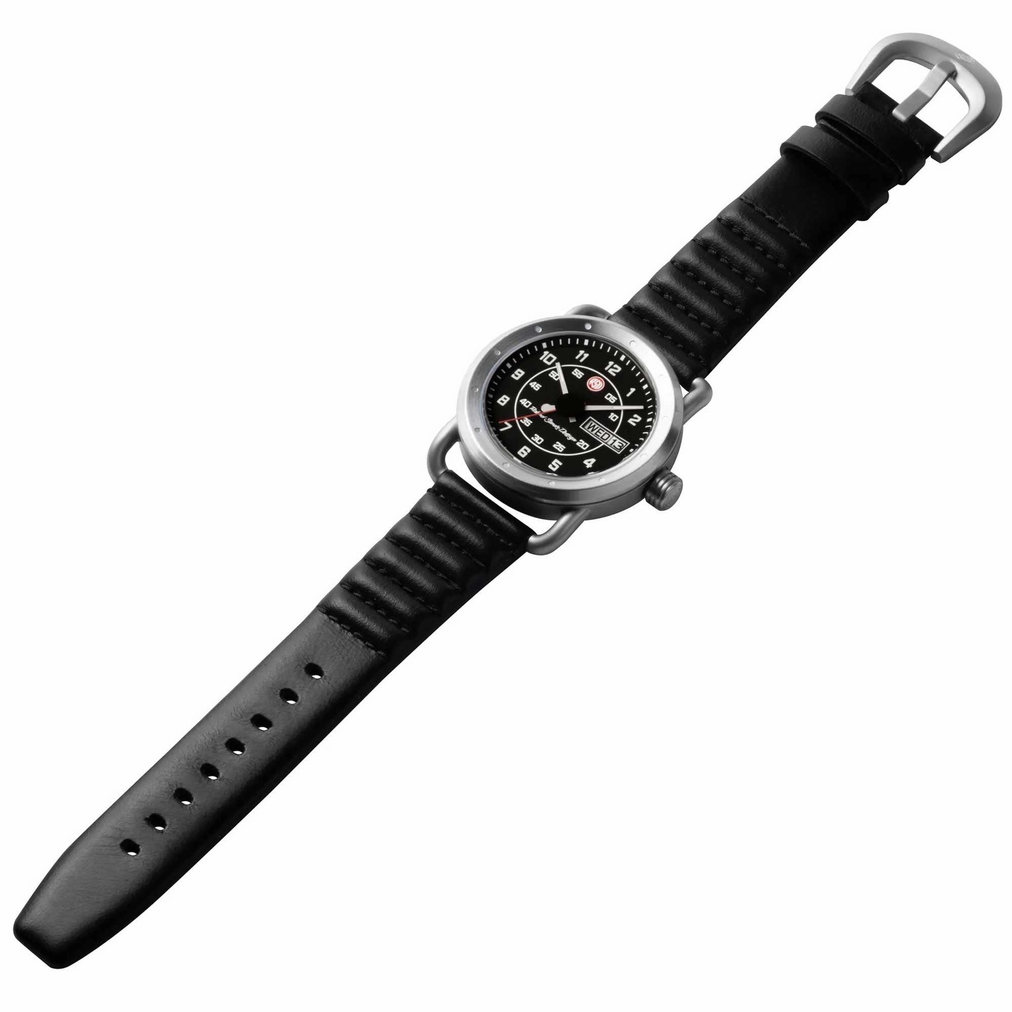 Szanto Icon Unisex Quartz Watch - Roland Sands Signature Black Dial Strap | IC RS 2201