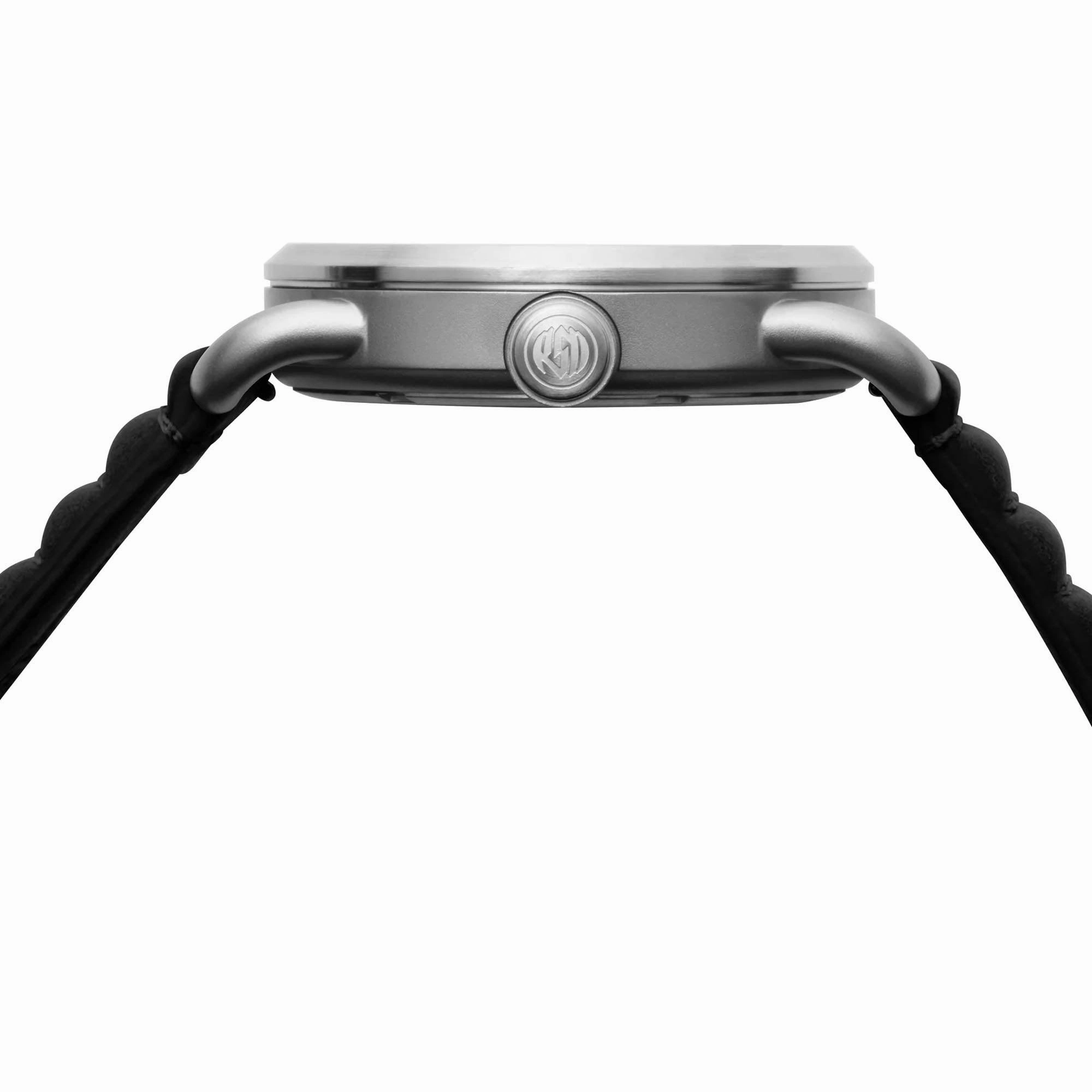 Szanto Icon Unisex Quartz Watch - Roland Sands Signature Black Dial Strap | IC RS 2201