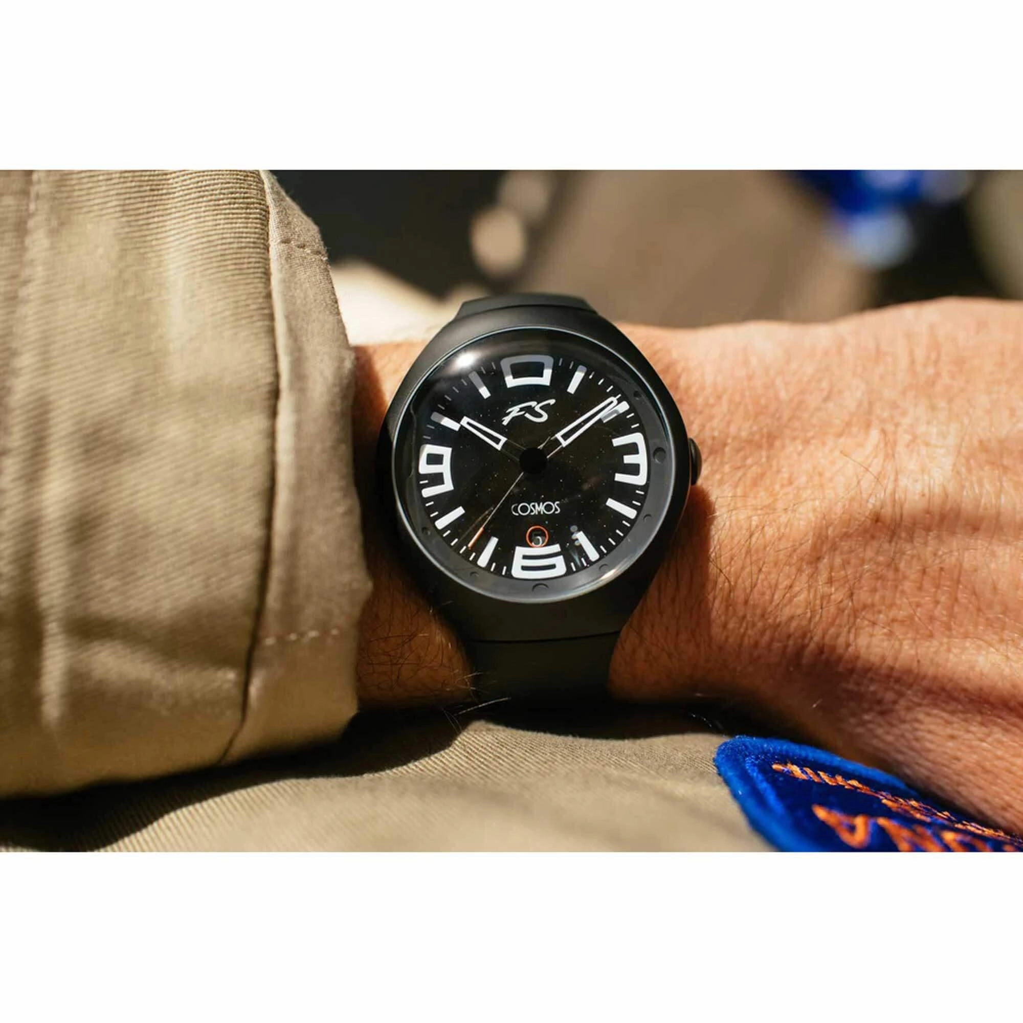 Szanto Icon Unisex Watch - Frank Stephenson Cosmos Black Dial Strap | IC-FS-9001