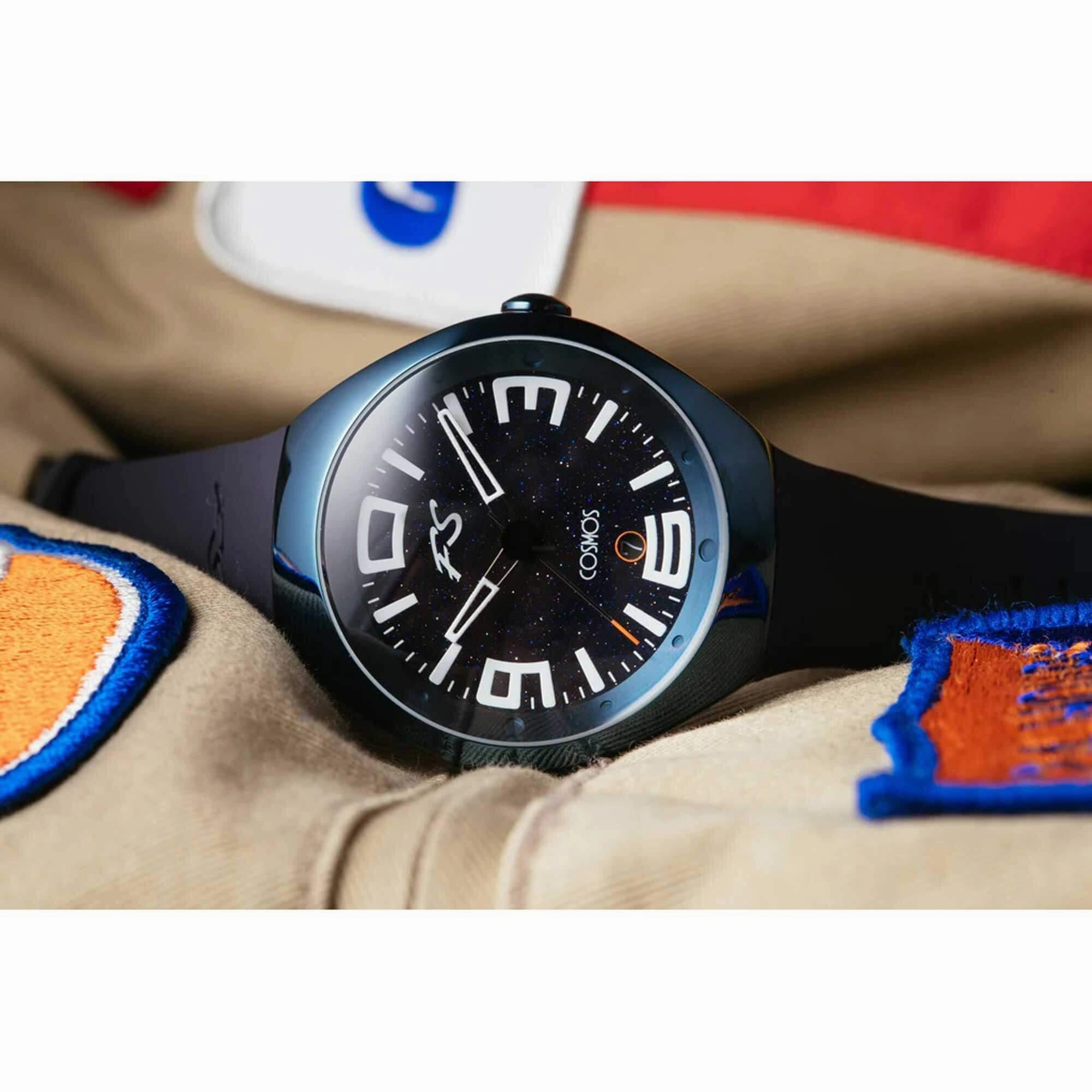 Szanto Icon Unisex Watch - Frank Stephenson Cosmos Blue Case and Strap | IC-FS-9003