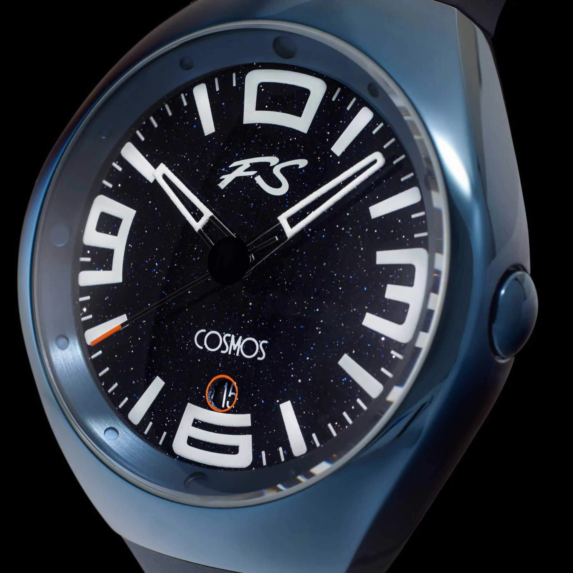 Szanto Icon Unisex Watch - Frank Stephenson Cosmos Blue Case and Strap | IC-FS-9003