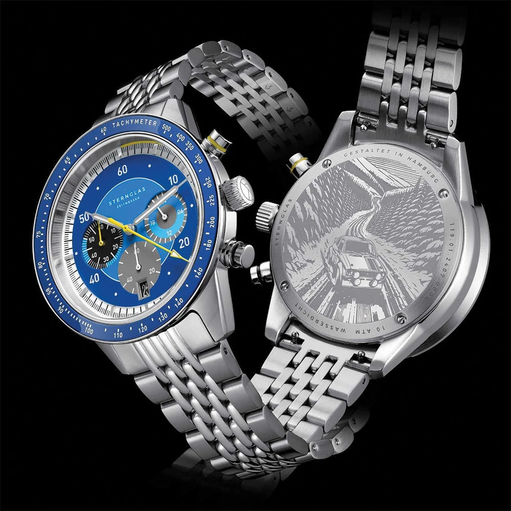 Tachymeter 2.0 Quartz 44mm - Blue on Bracelet