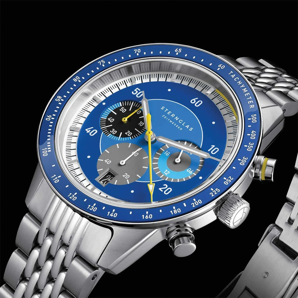 Tachymeter 2.0 Quartz 44mm - Blue on Bracelet