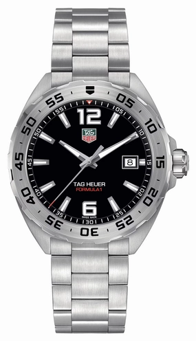 TAG Heuer Formula 1 Stainless Steel Black Dial Date Divers Quartz Mens Watch WAZ1112.BA0875