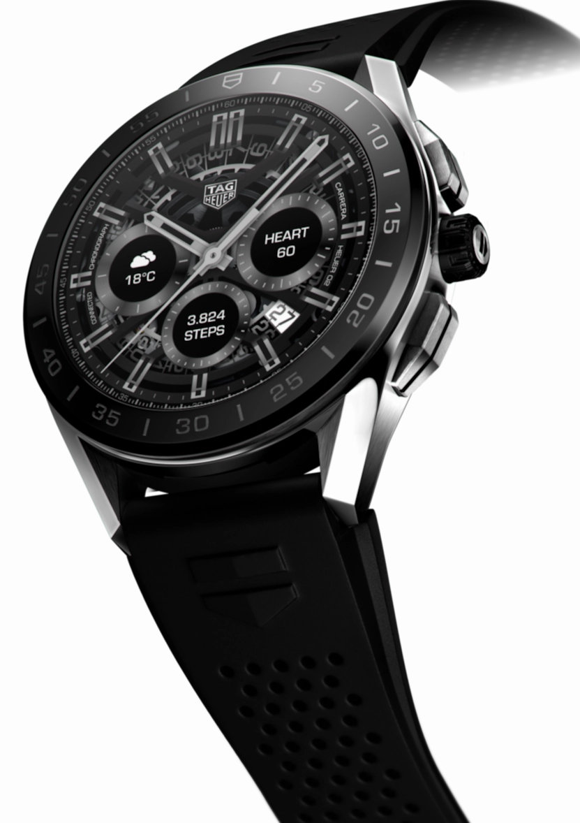 TAG Heuer Watch Connected 45 Steel Black Rubber D