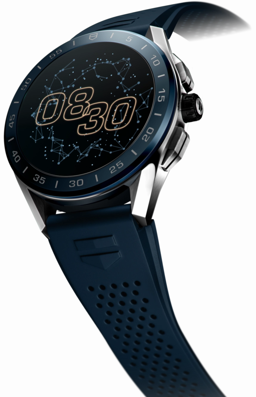 TAG Heuer Watch Connected 45 Steel Blue Rubber