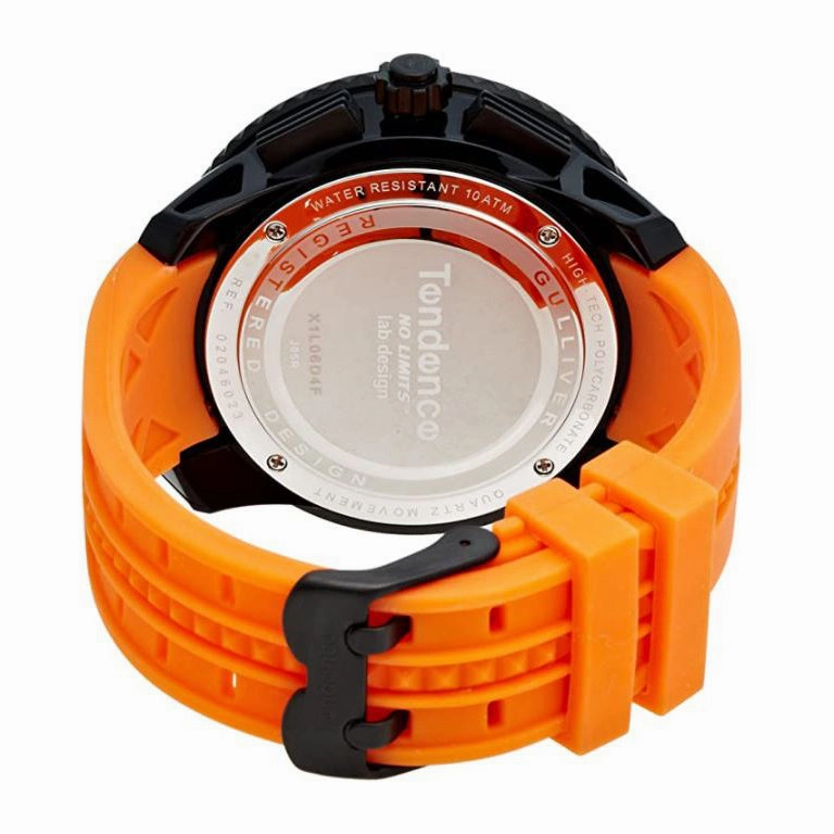 Tendence Guliver Watch Black/Orange 2046023 Unisex