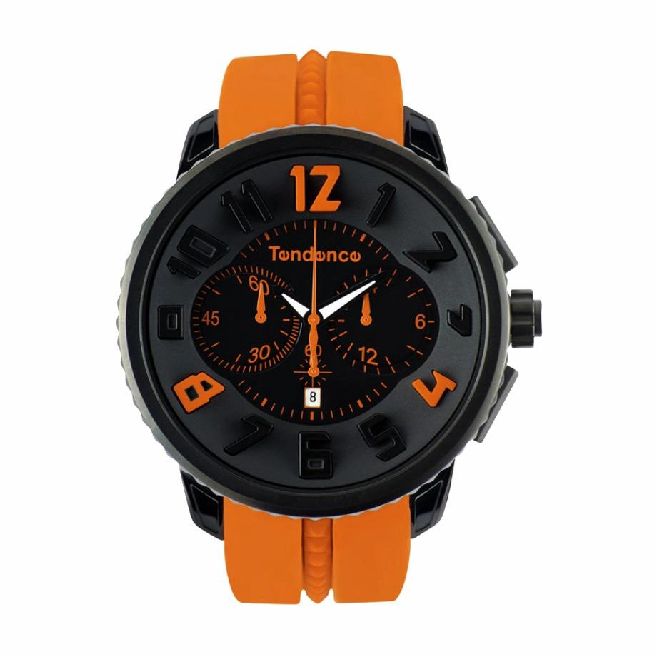 Tendence Guliver Watch Black/Orange 2046023 Unisex