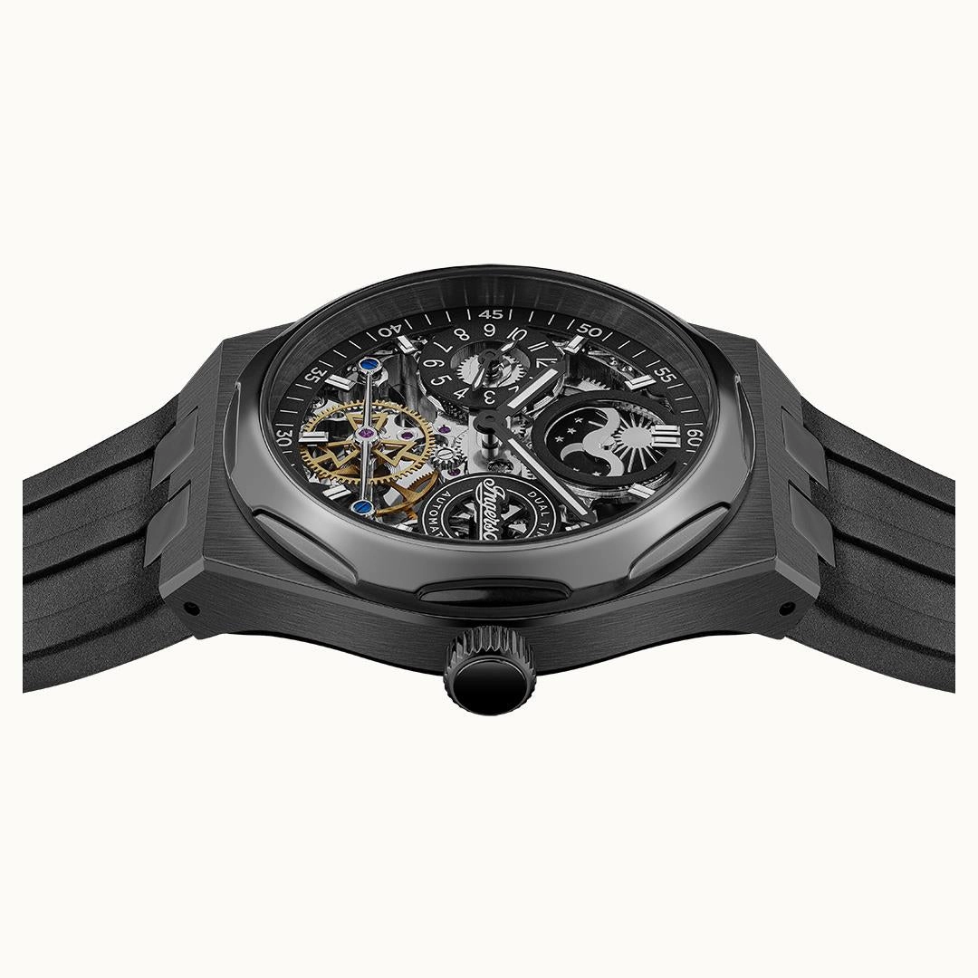 THE BROADWAY DUAL TIME AUTOMATIC WATCH I12908