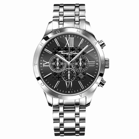 Thomas Sabo Rebel Stainless Steel Black Dial Mens Watch