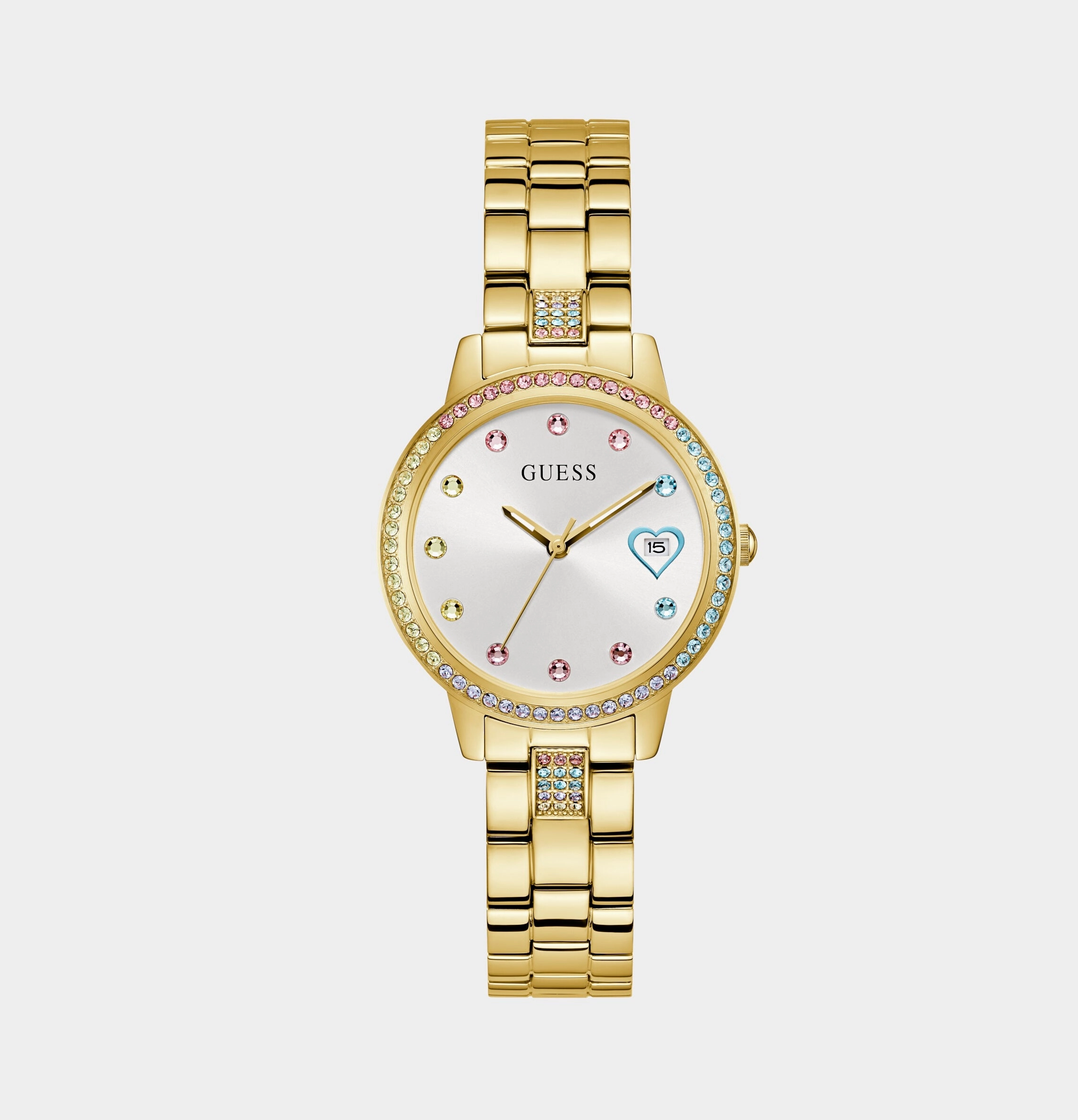 Three Of Hearts Women's White Analog Stainless Steel Watch GW0657L2