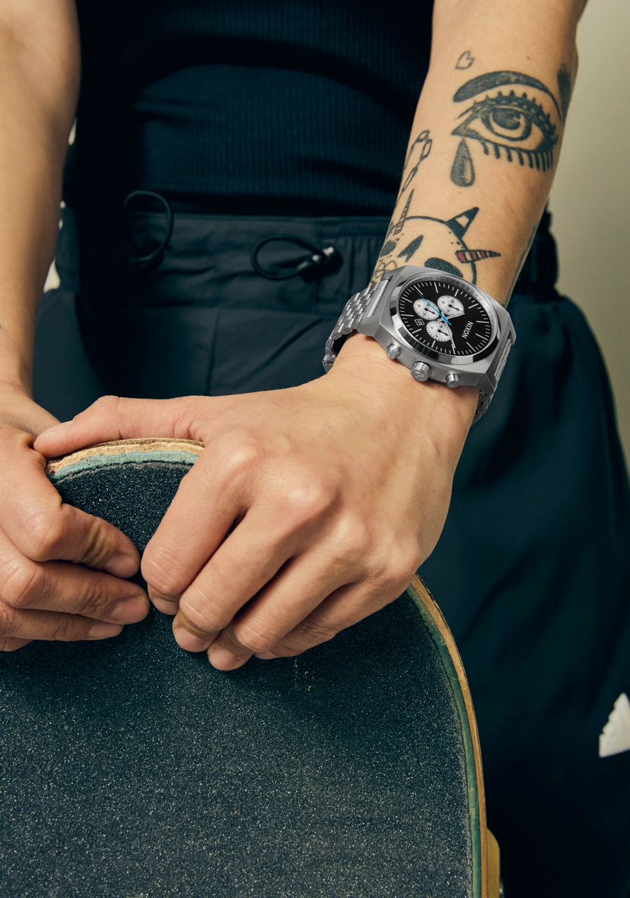 Time Teller Chrono - Chrome / Black / Chrome Sunray