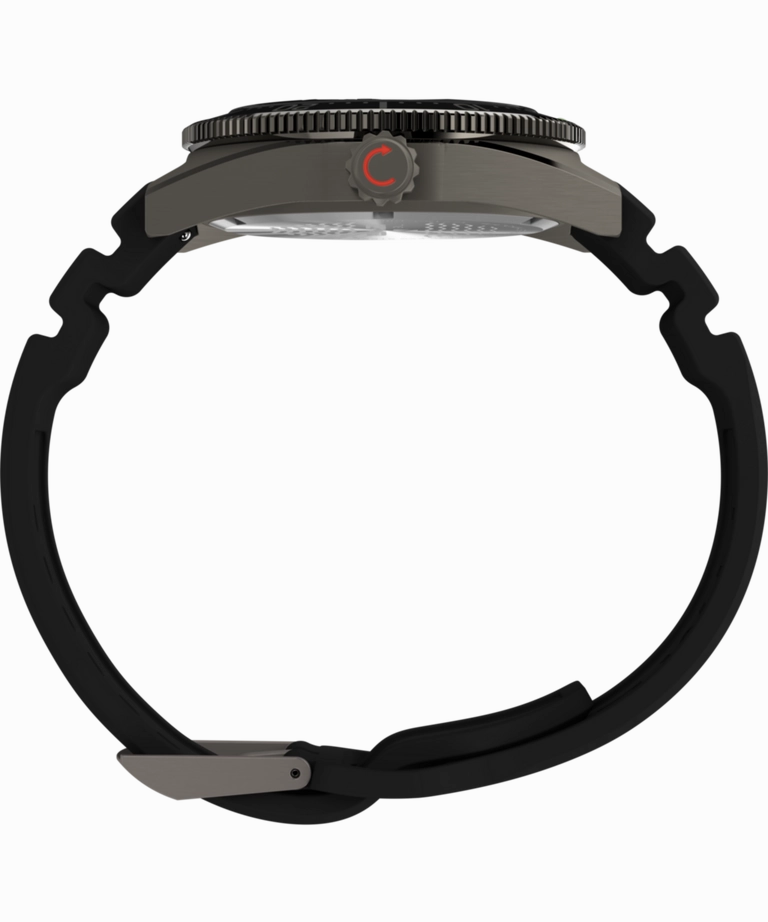 Timex Deepwater Reef 200M 41mm Black Rubber Strap Watch TW2W74700