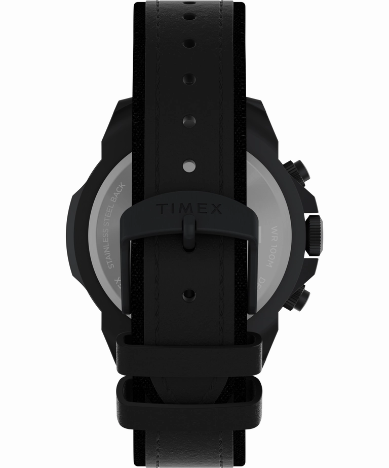 Timex Expedition 42mm Leather Black Dial Watch TW2W16000