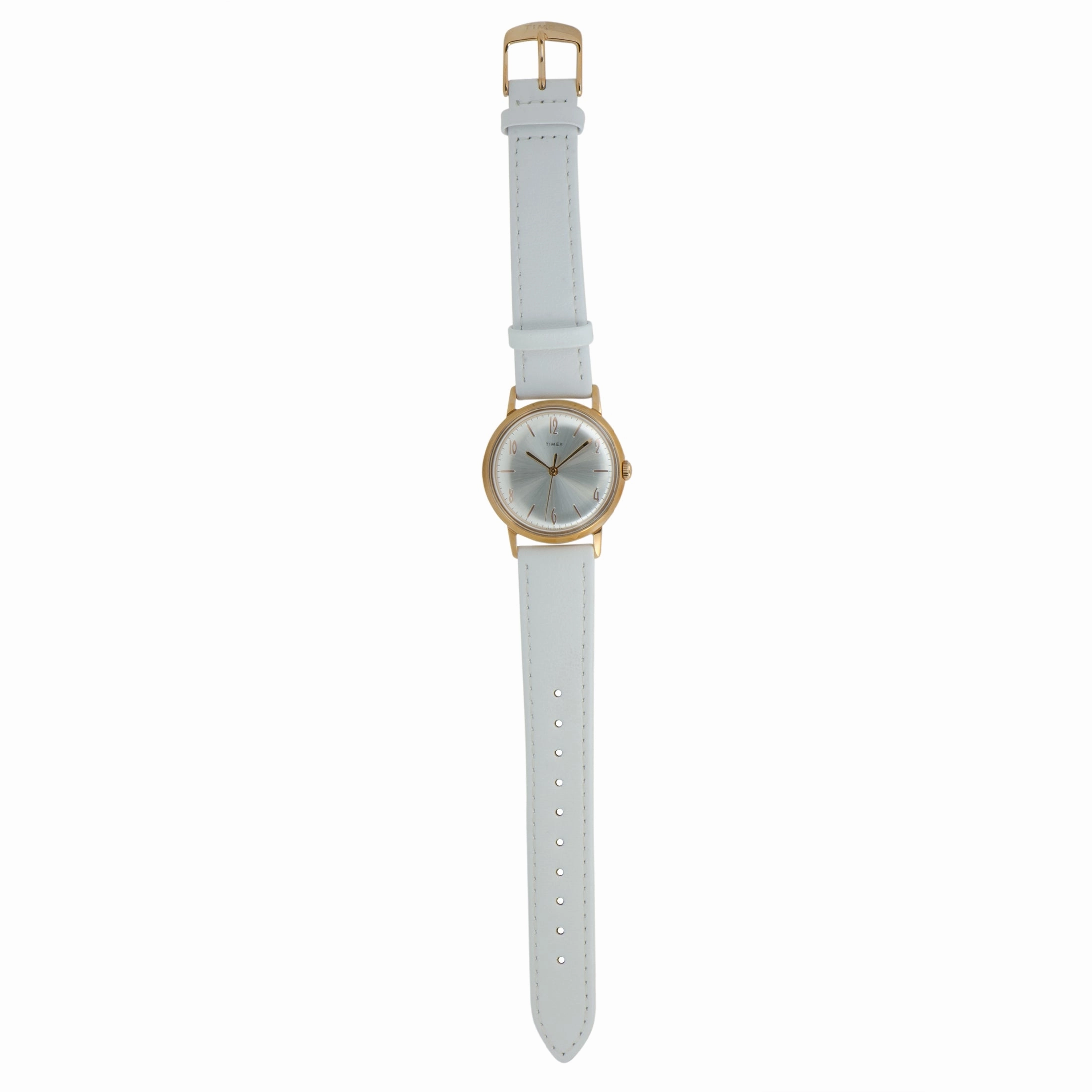 Timex Marlin Hand-Wound 34 mm Rose Gold-Tone Watch TW2T18300