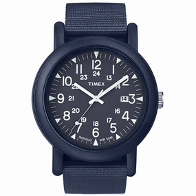 Timex Men's Watch - Camper Quartz Blue Dial Canvas/nylon Strap | TW2P62600