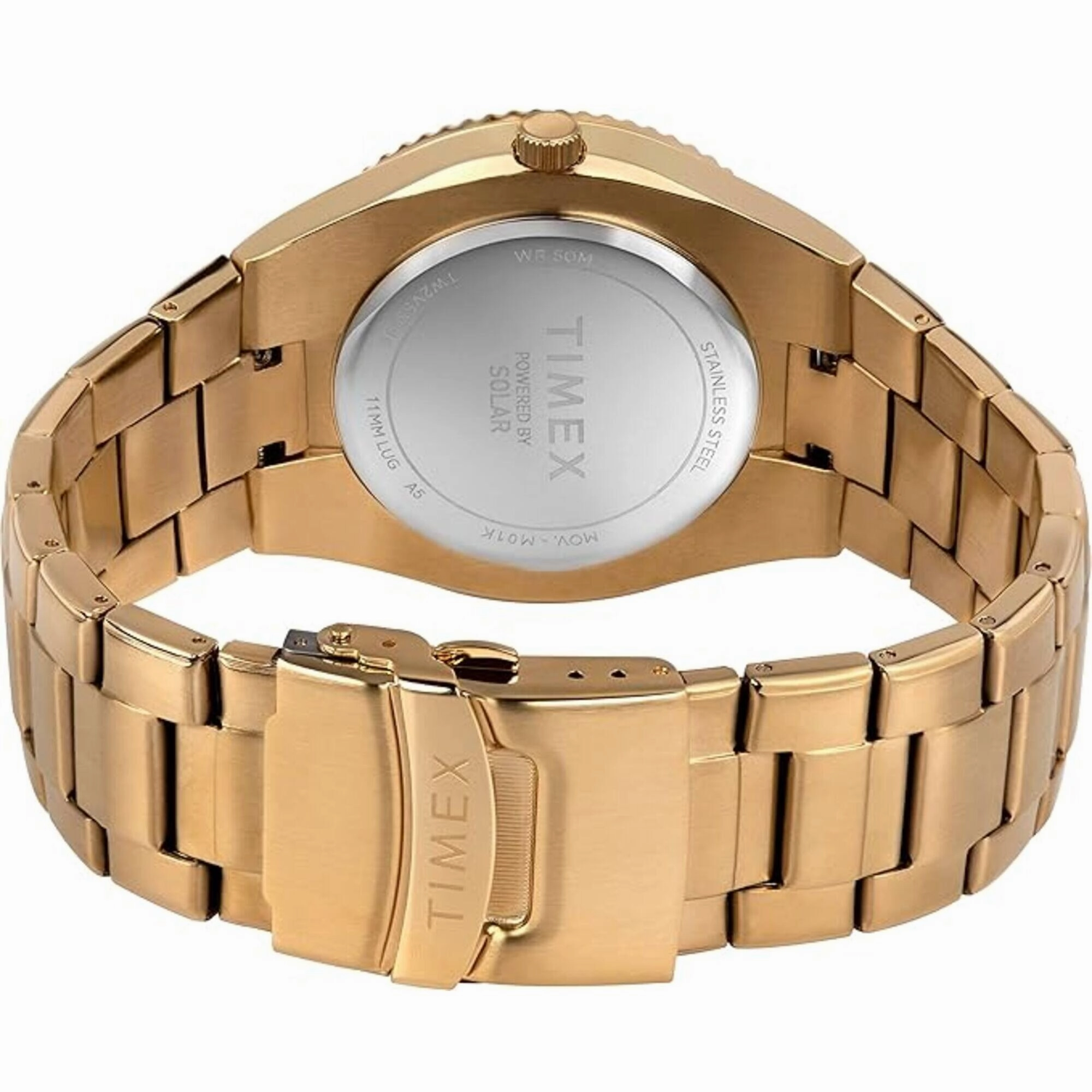 Timex Men's Watch - Classic Quartz Black Dial Yellow Gold Bracelet | TW2V53900