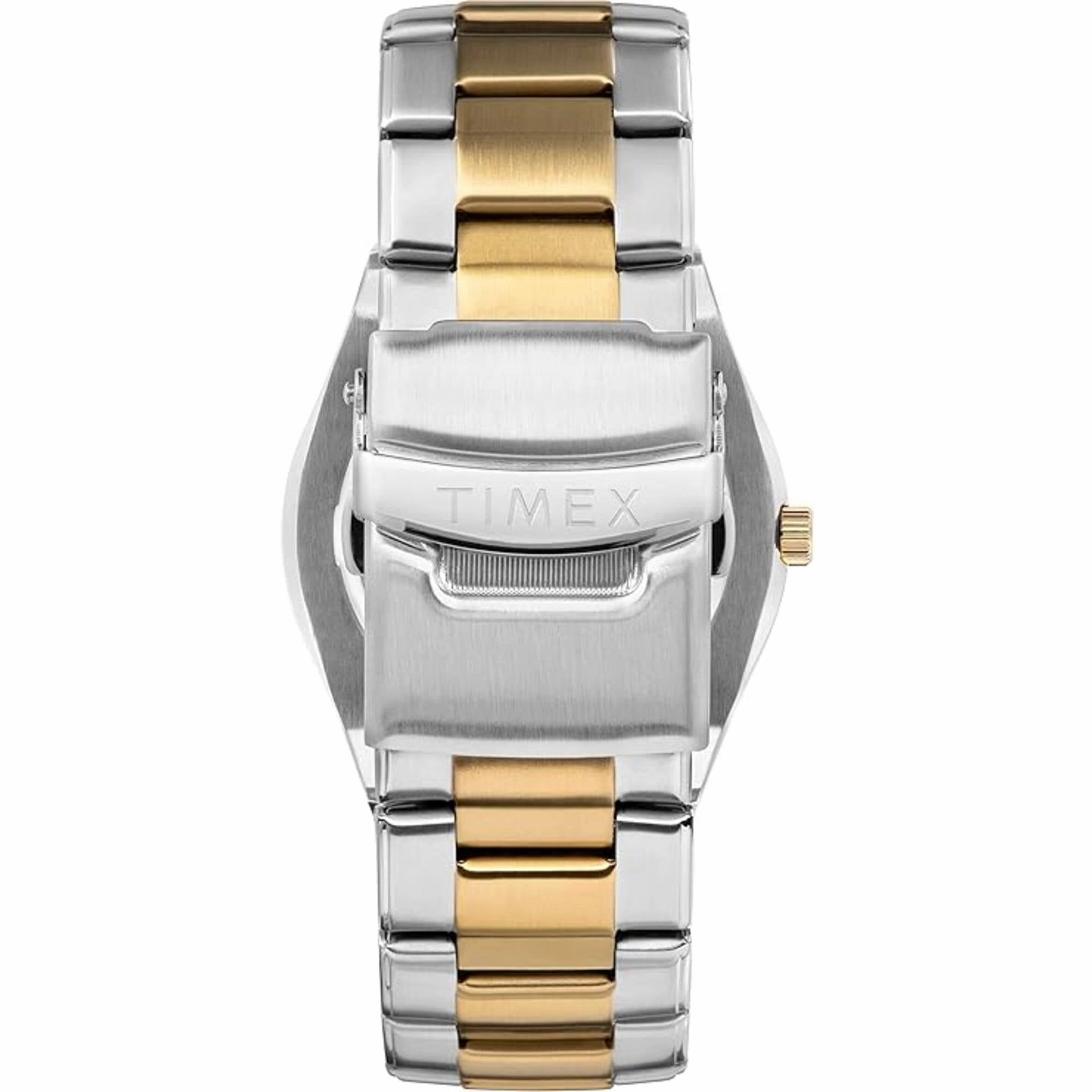 Timex Men's Watch - Classic Rotating Bezel Blue Dial Two Tone Bracelet | TW2V53800