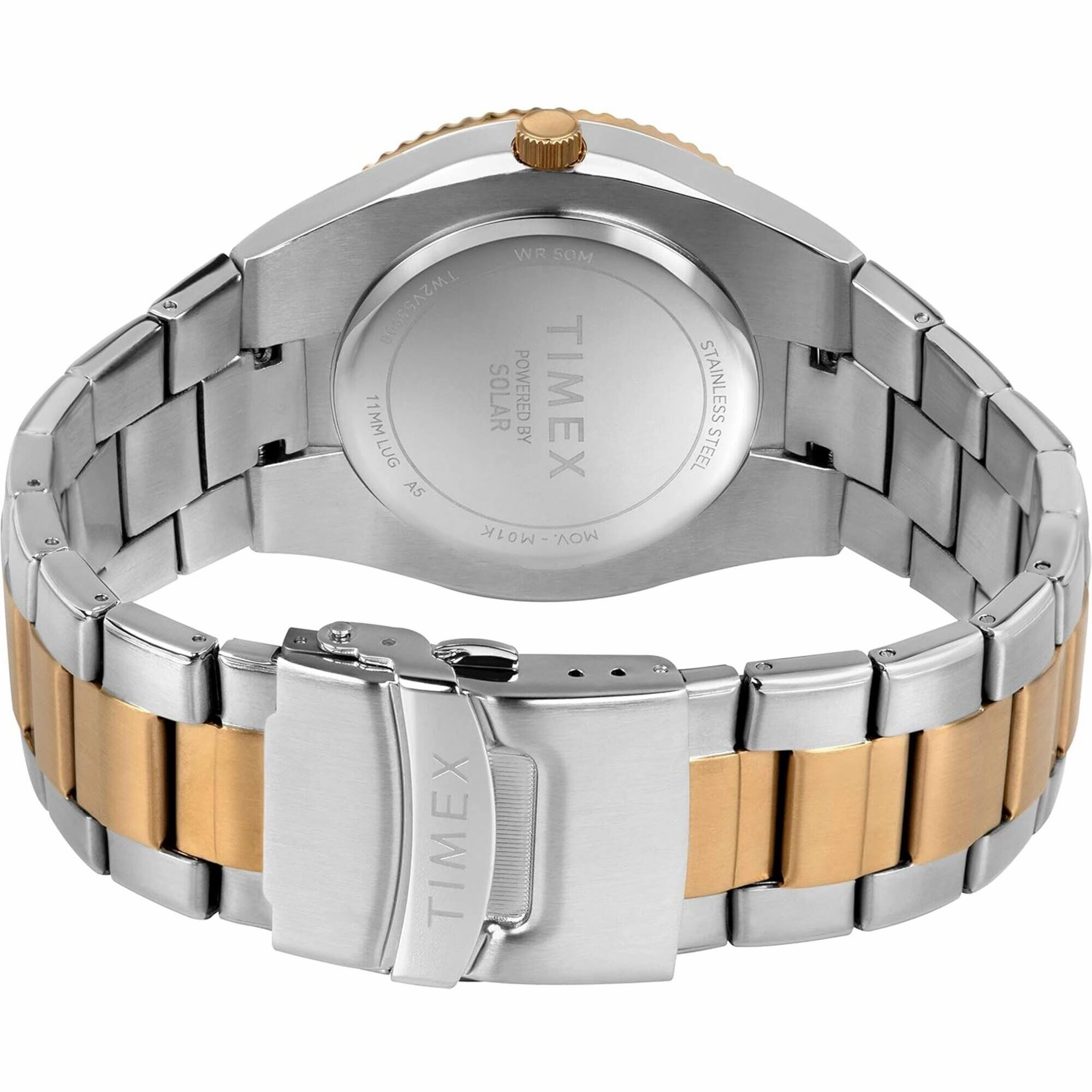 Timex Men's Watch - Classic Rotating Bezel Blue Dial Two Tone Bracelet | TW2V53800