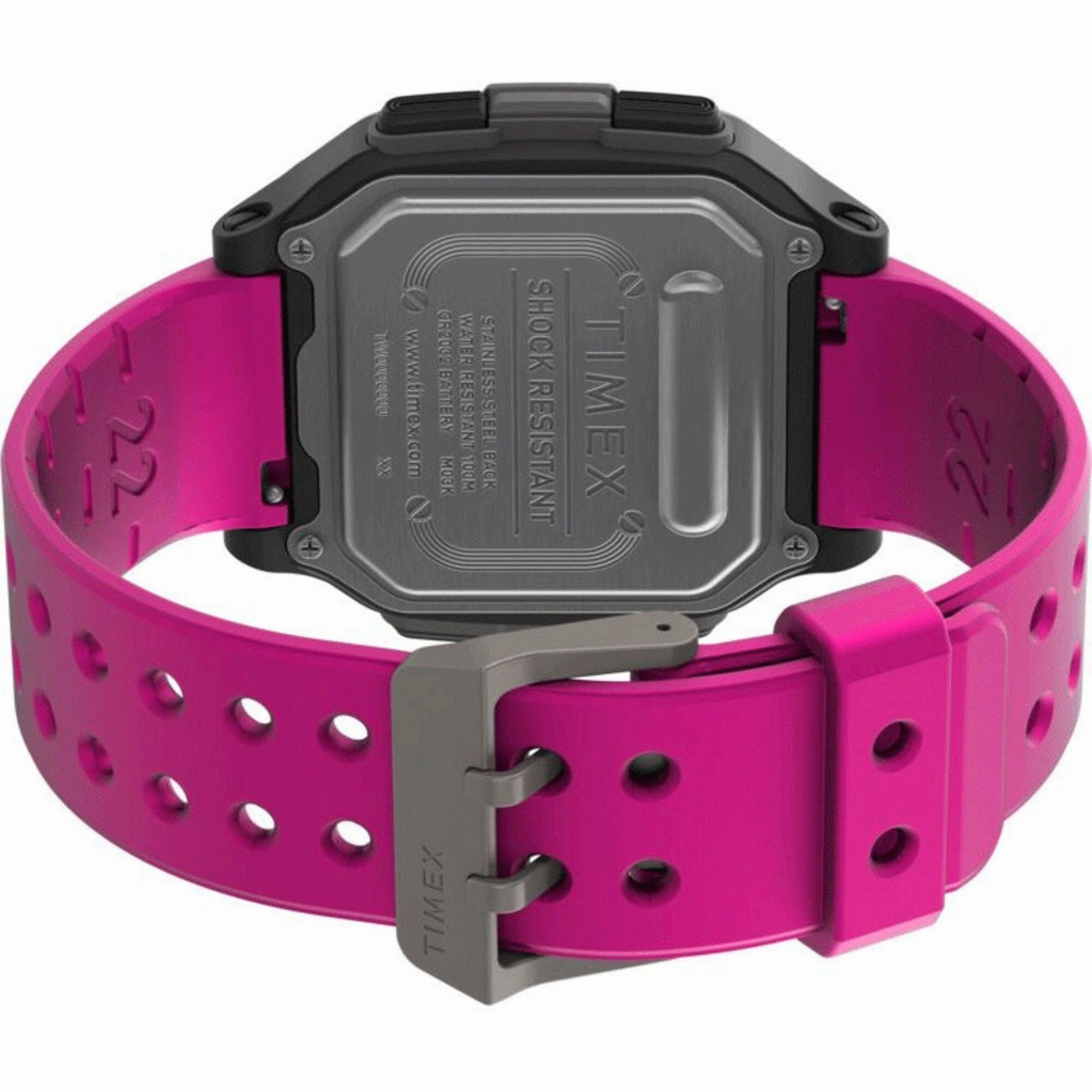 Timex Men's Watch - Command Urban Digital Dial Pink Resin Strap | TW5M29200VQ