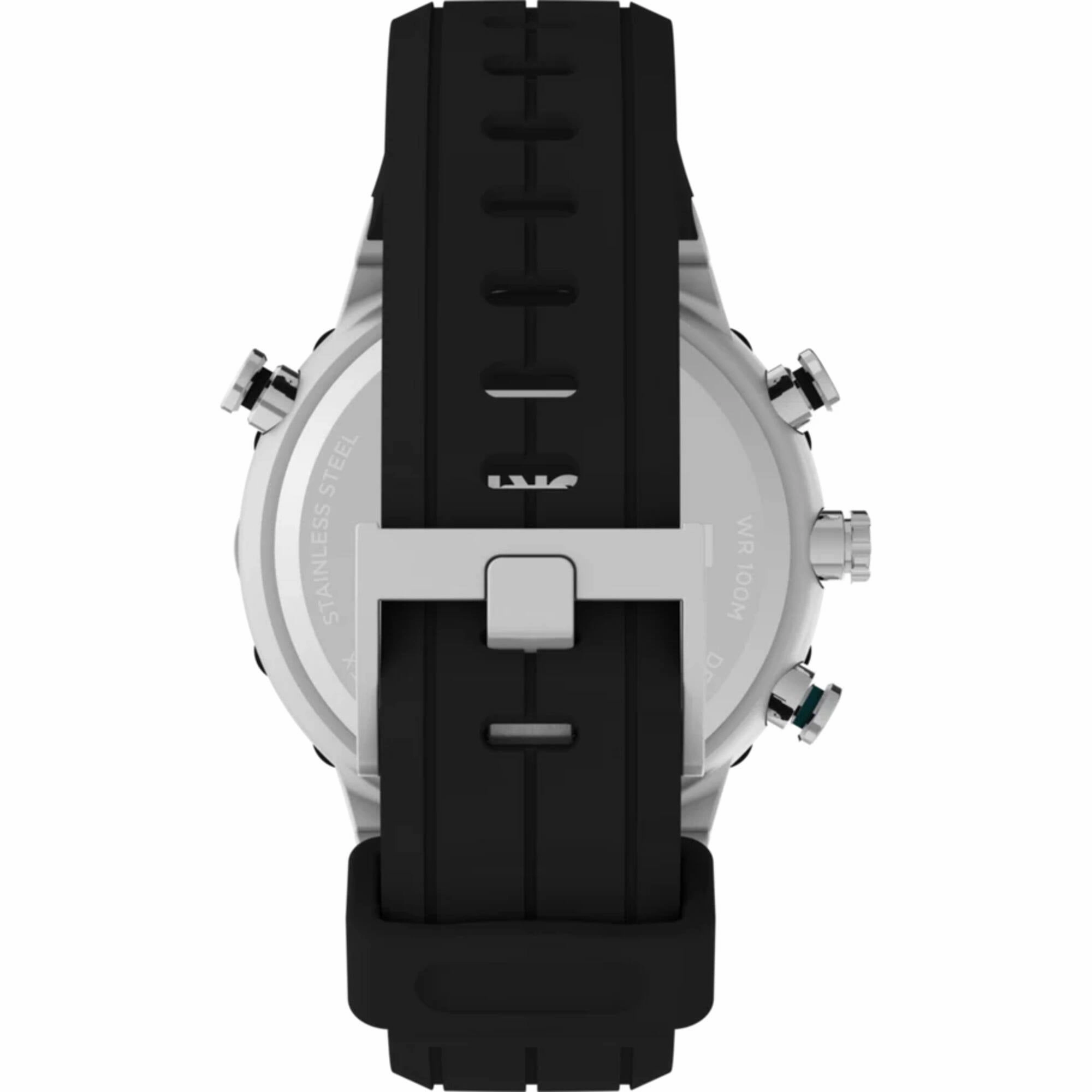 Timex Men's Watch - Expedition North Compass Green Black Silicone Strap | TW2W24200