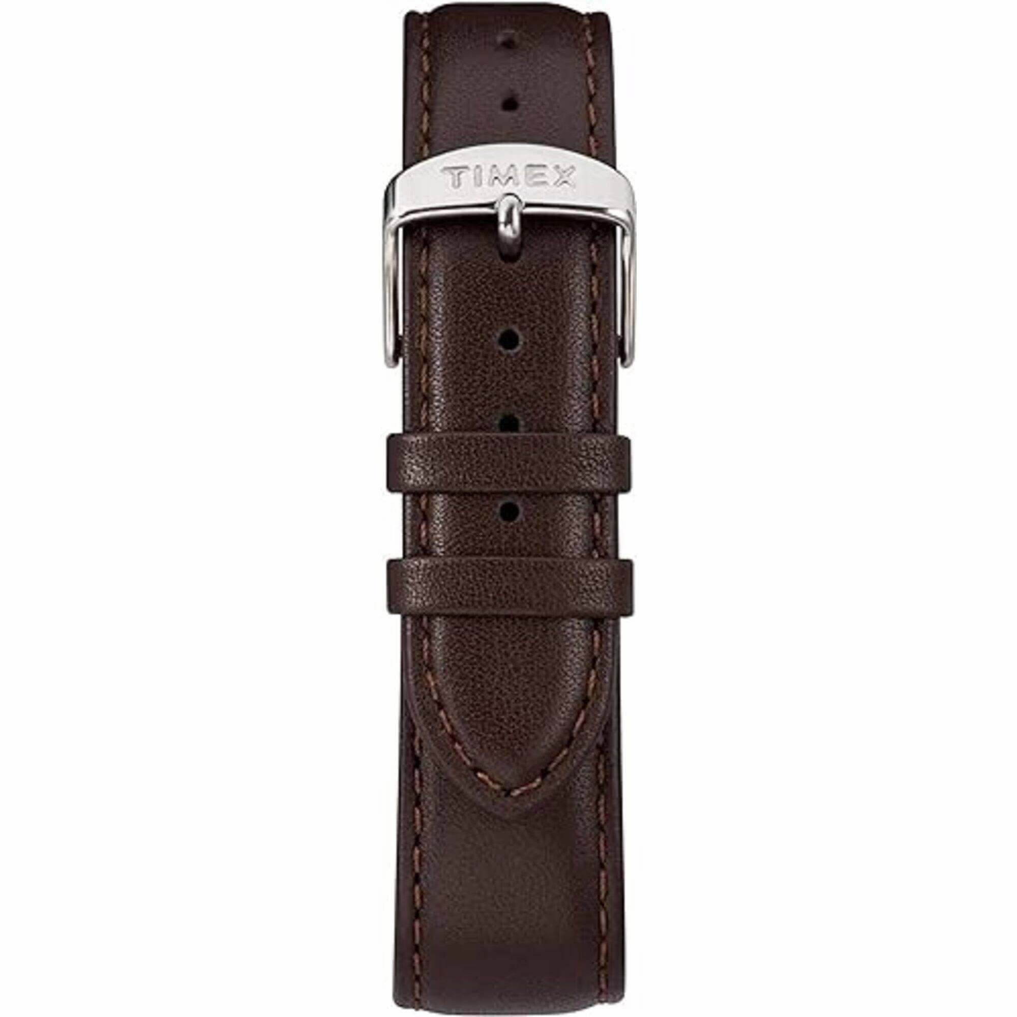 Timex Men's Watch - Fairfield Black Dial Brown Leather Strap Quartz | TW2R38100