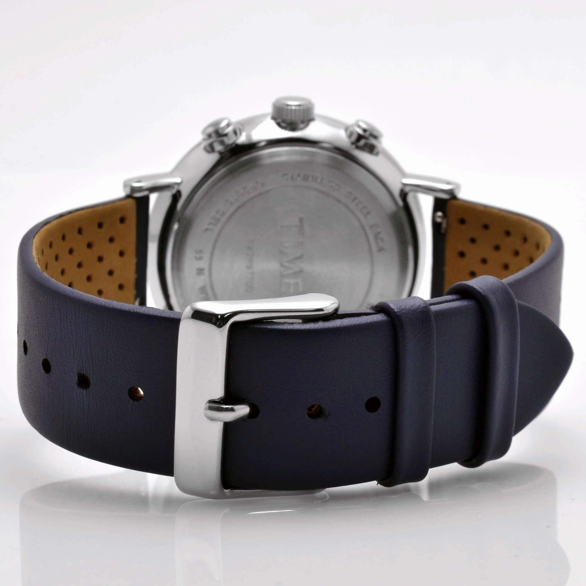 Timex Men's Watch - Fairfield Supernova Quartz Silver Dial Leather Strap | TW2R97700
