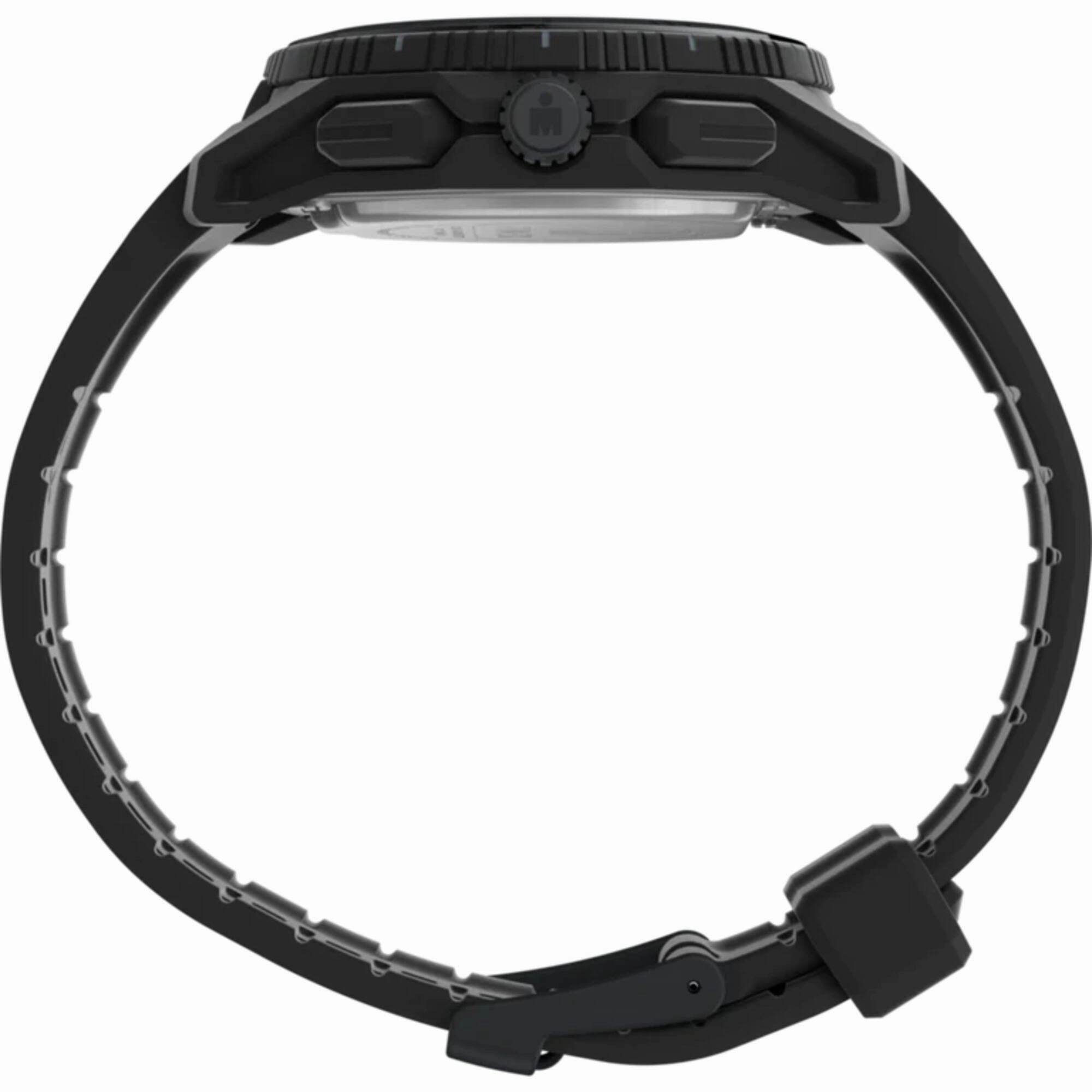 Timex Men's Watch - Ironman Adrenaline Black Ana-Digi Dial Rubber Strap | TW2W53600