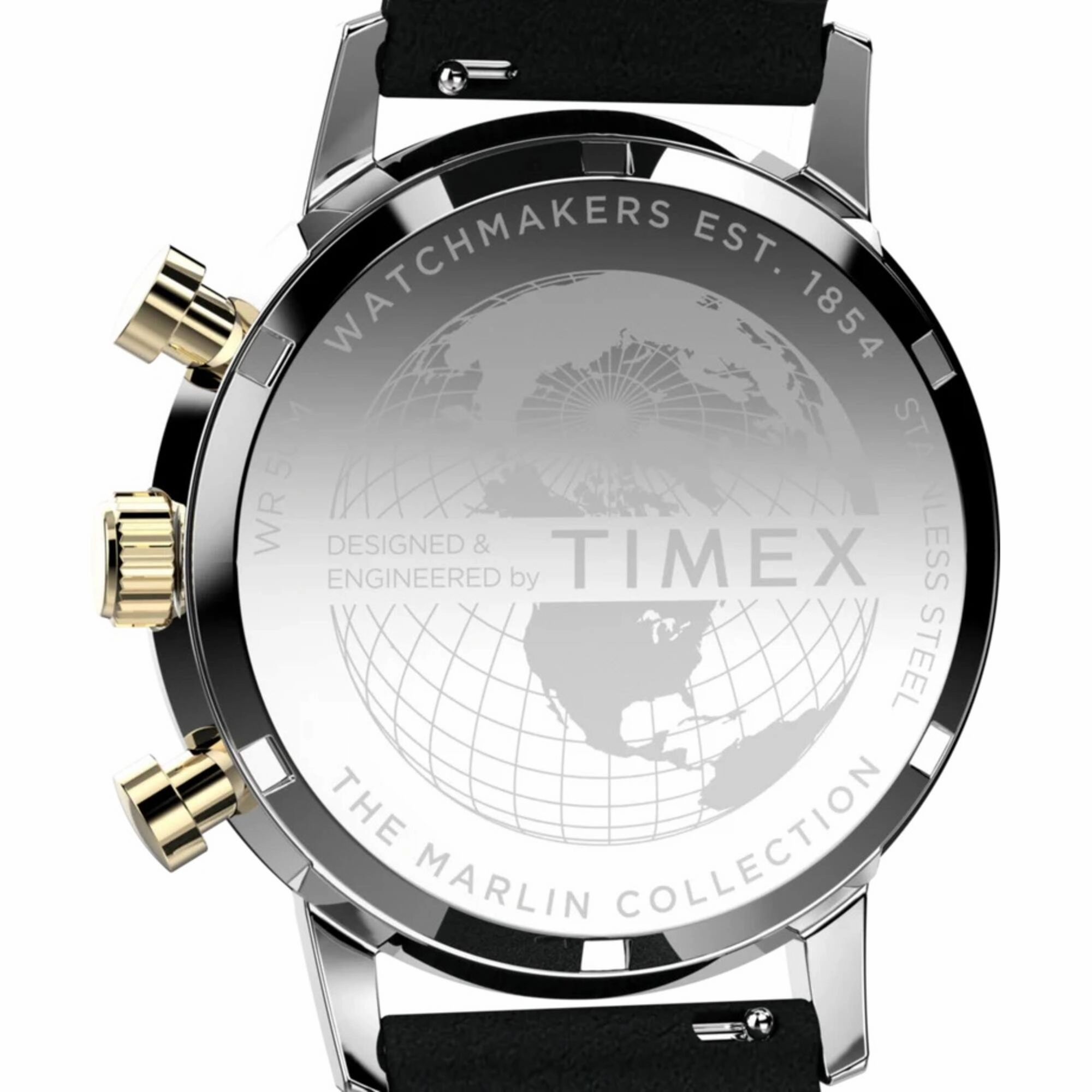 Timex Men's Watch - Marlin Chronograph Champagne and Black Dial Strap | TW2W60300