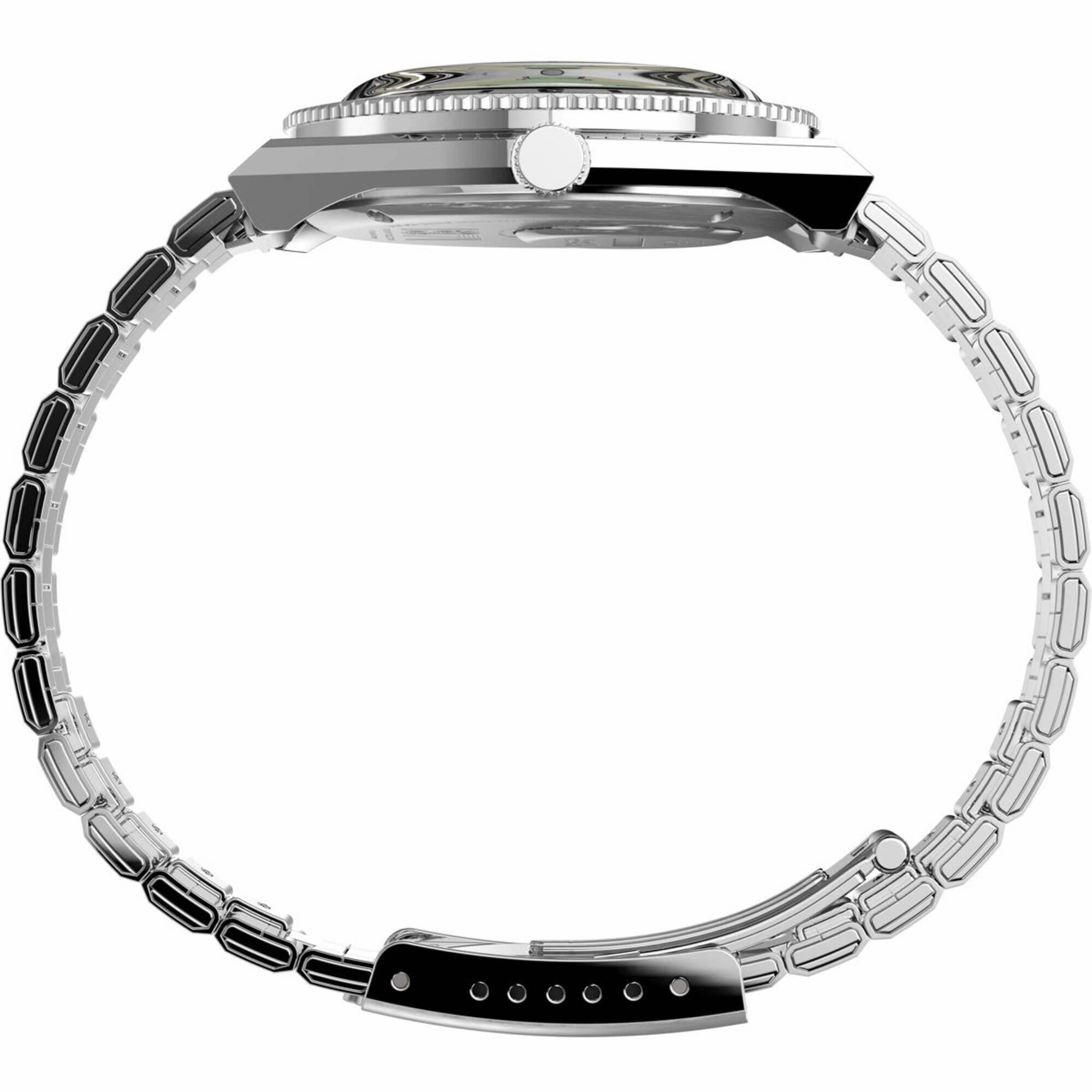 Timex Men's Watch - Q Quartz Cream Dial Stainless Steel Bracelet | TW2V25800