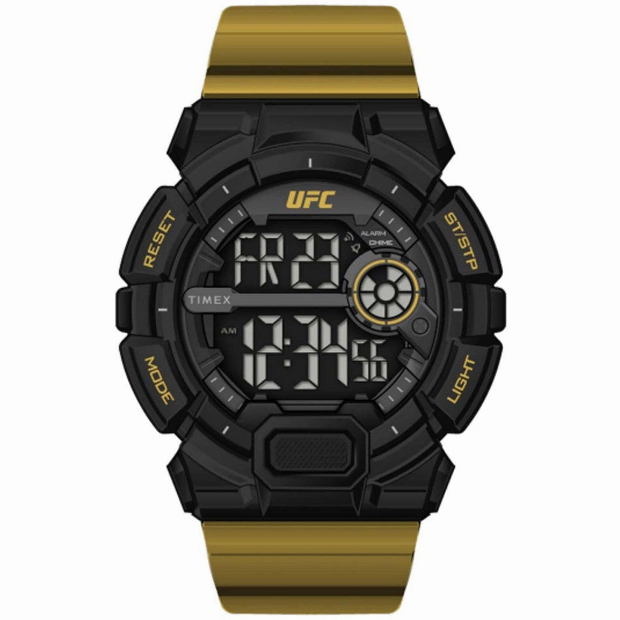 Timex Men's Watch - UFC Striker Digital Black Dial Yellow Rubber Strap | TW5M53600GP