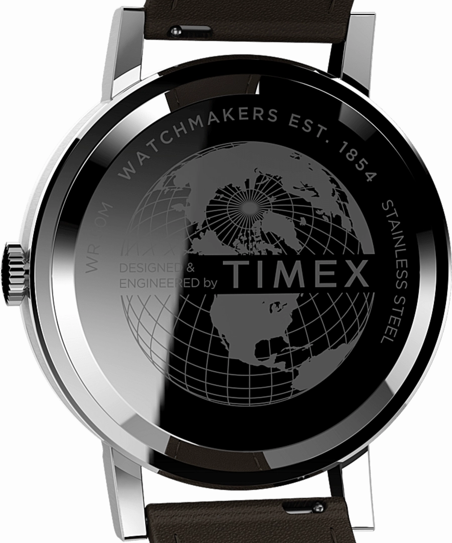 Timex Midtown 38mm Brown Leather Band Watch TW2V36500