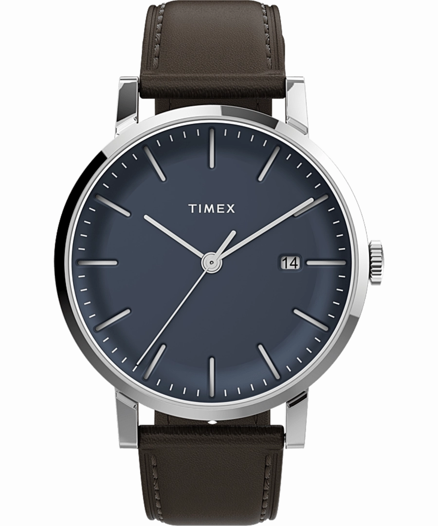 Timex Midtown 38mm Brown Leather Band Watch TW2V36500