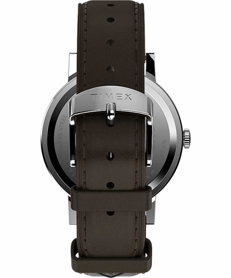 Timex Midtown 38mm Brown Leather Band Watch TW2V36500