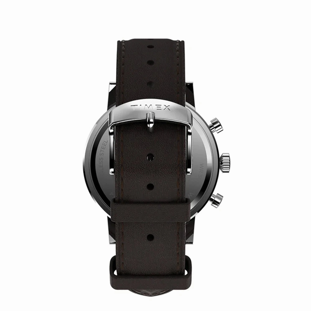 Timex Midtown Chronograph 40mm Leather Band Watch TW2V36600