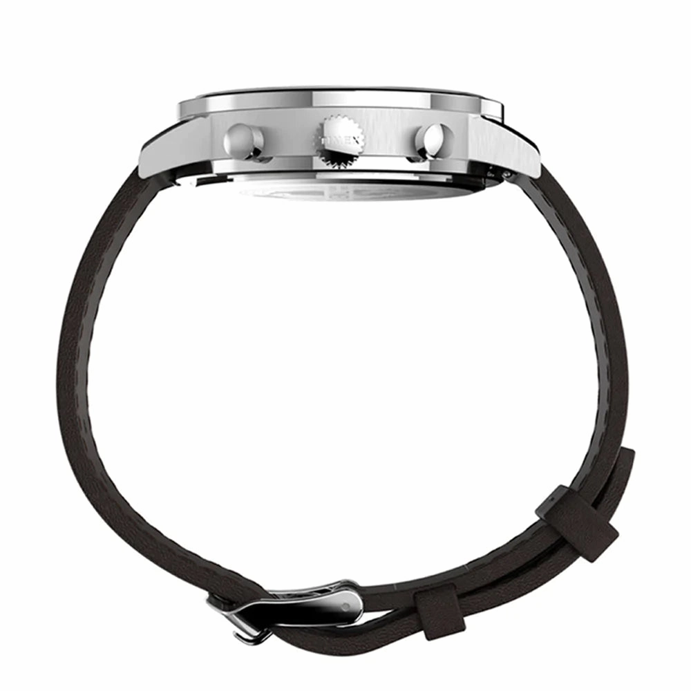 Timex Midtown Chronograph 40mm Leather Band Watch TW2V36600