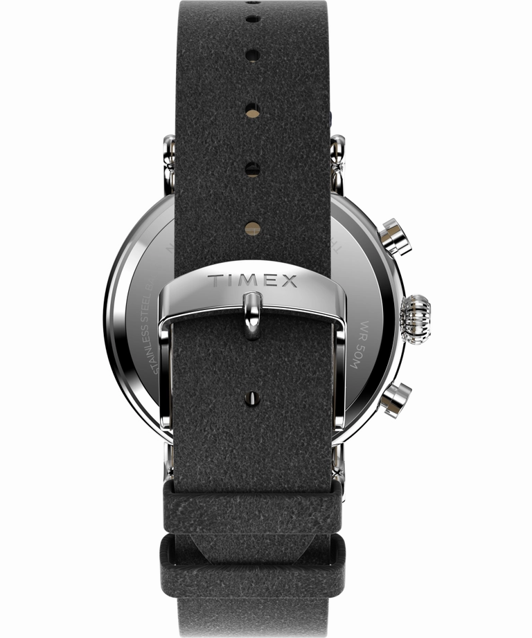 Timex Standard Chronograph 41mm Eco-Friendly Leather Strap Watch TW2V71100