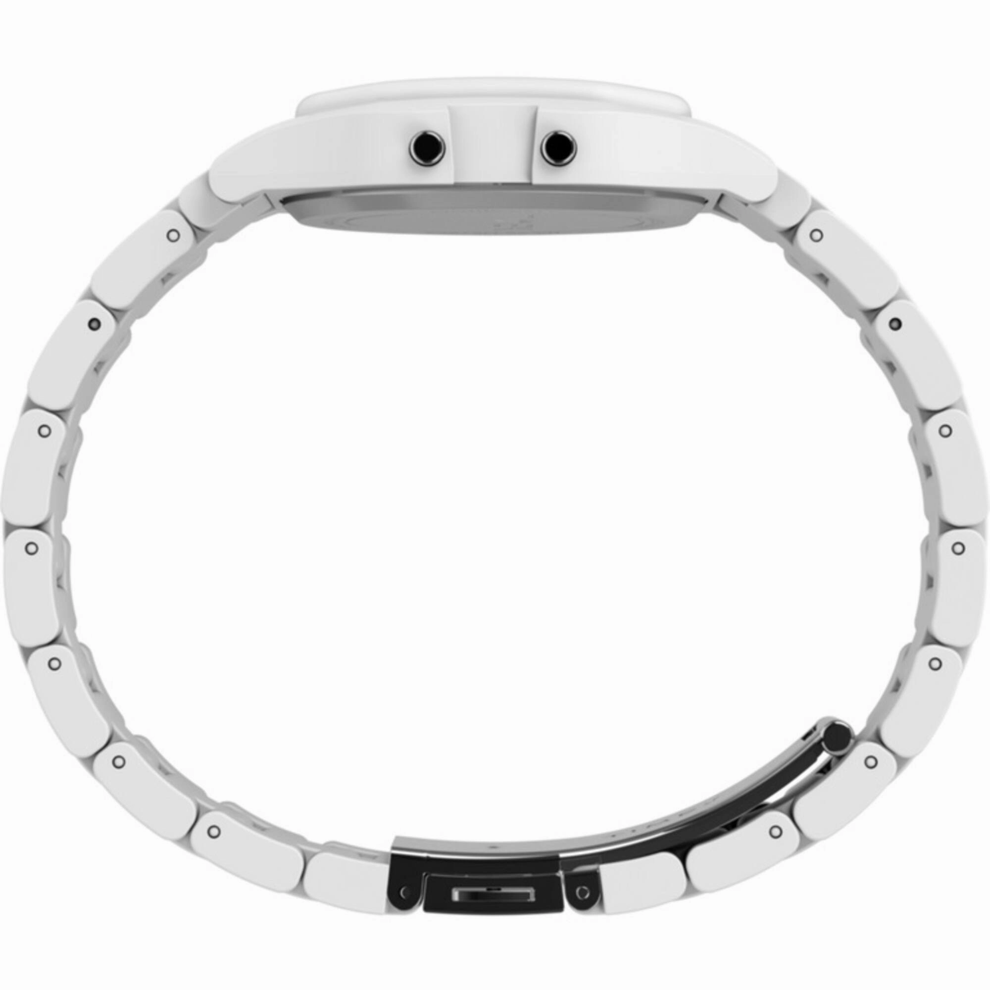 Timex Unisex Watch - 80 Digital Dial White Plastic Case Resin Bracelet | TW2V20100