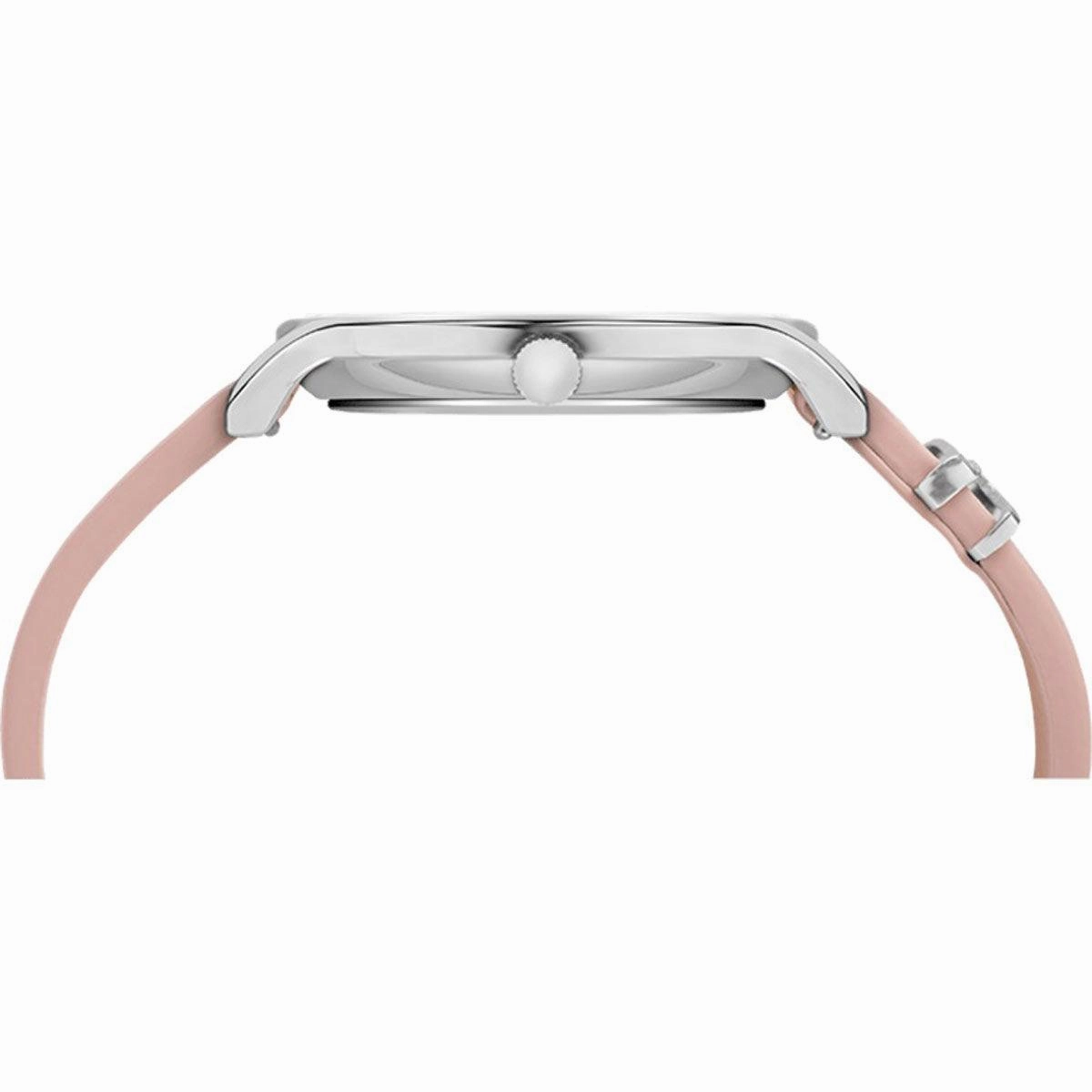 Timex Women's Quartz Watch - Transcend White Dial Leather Strap | TW2T47900